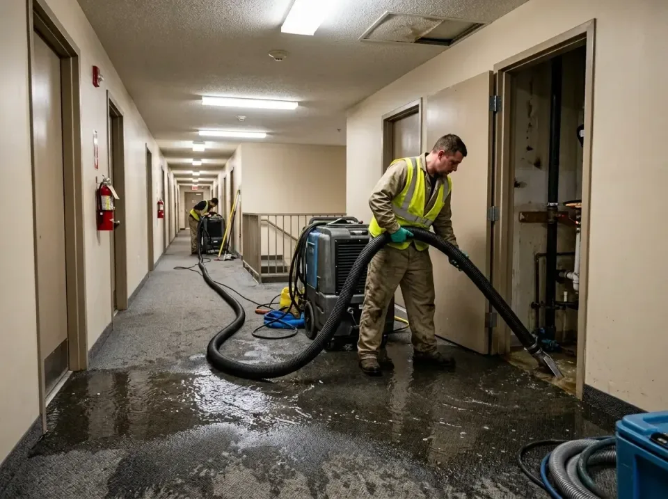 multi-unit-apartment-hallway-f-005 — frequently asked questions, Emergency Burst Pipe Water Extraction & Removal in Kingsfor…